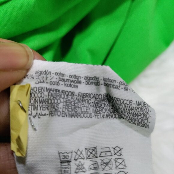 Zara Womens M Cotton Blend Baloon Sleeve Festival Boho Top - Picture 12 of 16